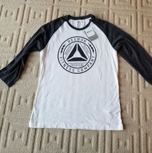 Reebok raglan slim cut baseball tee
